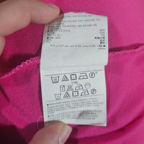 Old Navy Pink Maternity Knee Length Barbie Tank Dress M Stretch Casual Preppy - Picture 8 of 8